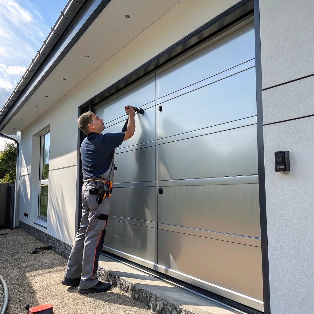 Wooden garage door on the Northern Beaches